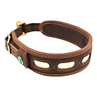 Niggeloh leather collar with lightning power